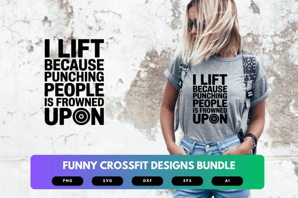 Funny CrossFit SVG Bundle | Workout Quotes , Gym Humor Cut Files for Cricut & Sublimation - Image 6