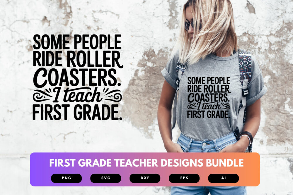 First Grade Teacher SVG Bundle | Classroom Quotes, School Cut Files for Cricut & Sublimation - Image 6
