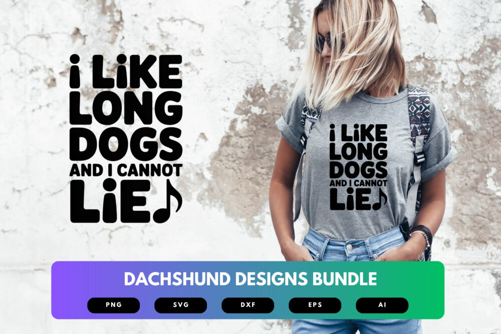 Dachshund SVG Bundle | Dog Clipart, Funny Wiener Dog Silhouette Cut Files for Cricut & Sublimation - Image 6