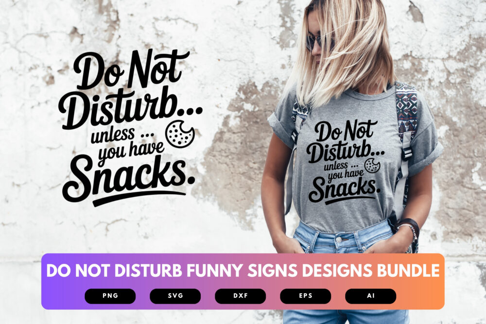 Do Not Disturb SVG Bundle | Funny Door Sign Cut Files for Cricut, Bedroom & Office Wall Decor Clipart - Image 6