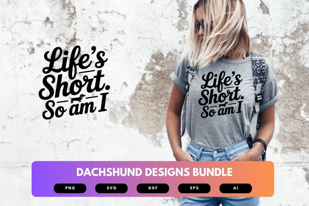 Dachshund SVG Bundle | Wiener Dog Clipart, Funny Pet Silhouette Cut Files for Cricut & Sublimation - Image 5