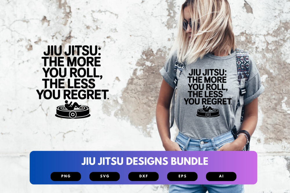 Jiu Jitsu SVG Bundle | Martial Arts Quotes, BJJ Clipart and Grappling Cut Files for Cricut & Sublimation - Image 5