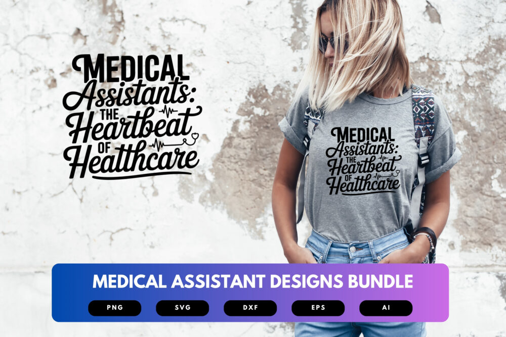 Medical Assistant SVG Bundle | Healthcare Quotes, Clinic Staff Cut Files for Cricut, Silhouette & Sublimation - Image 5