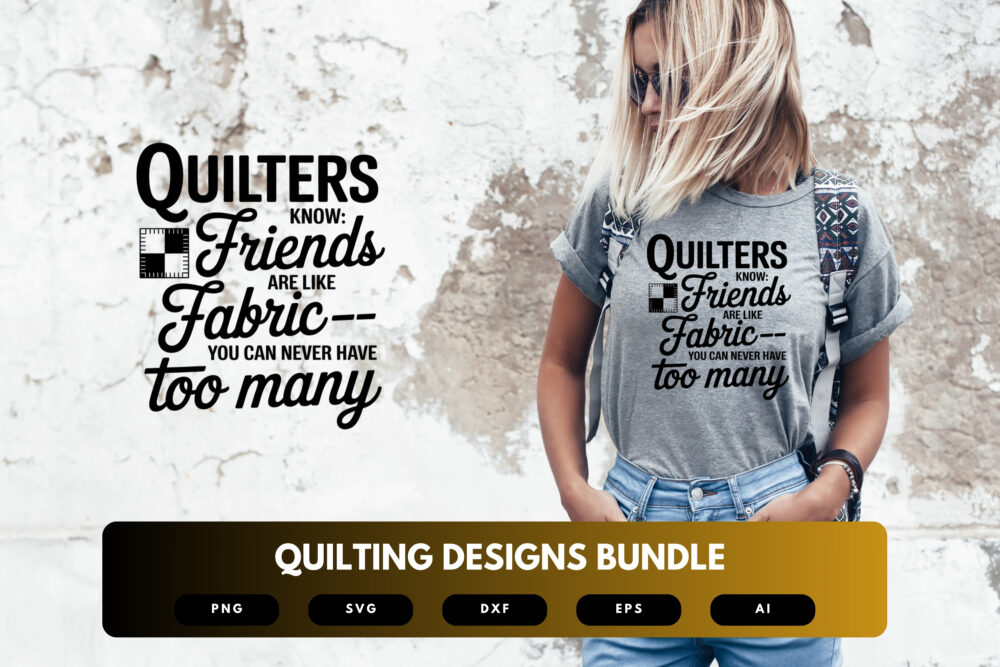 Quilting SVG Bundle | Funny Sewing Quotes, Quilt Block Clipart and Crafter Cut Files for Cricut & Sublimation - Image 5