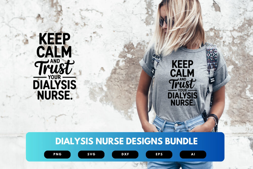 Dialysis Nurse SVG Bundle | Kidney Care Clipart, Medical Silhouette Cut Files for Cricut & Sublimation - Image 5