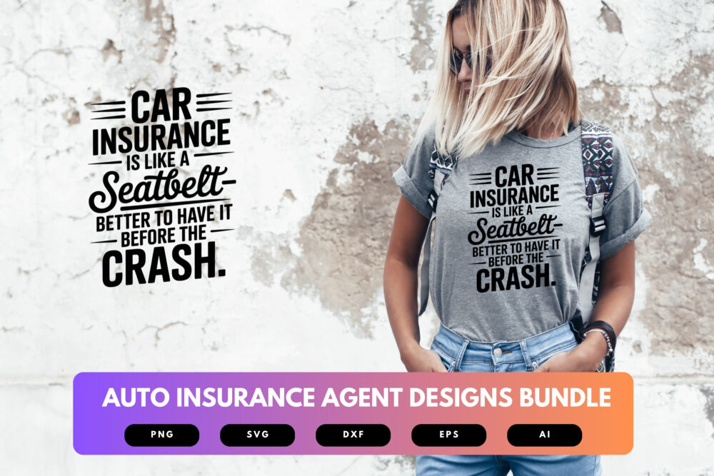 Auto Insurance Agent SVG Bundle | Insurance Quote Clipart, Agent Silhouette Cut Files for Cricut & Sublimation - Image 5
