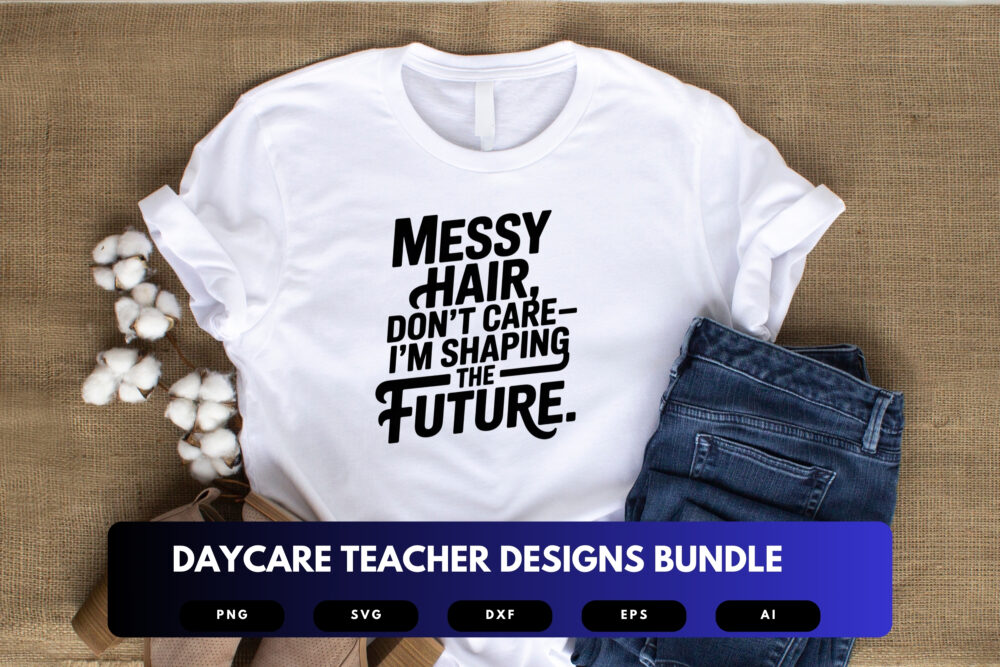 Daycare Teacher SVG Bundle | Childcare Clipart, Preschool Quote Cut Files for Cricut & Sublimation - Image 4