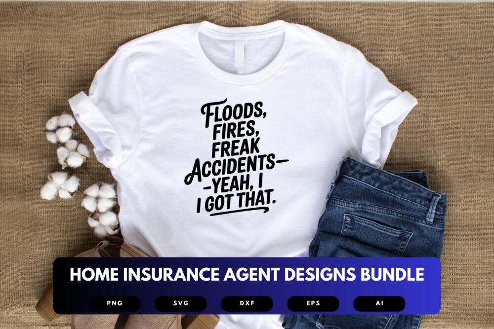 Home Insurance Agent SVG Bundle | Real Estate and Coverage Clipart, Policy Quote Cut Files for Cricut & Sublimation - Image 4