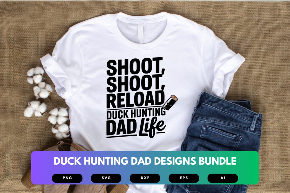 Duck Hunting Dad SVG Bundle | Waterfowl Clipart, Hunter Silhouette Cut Files for Cricut & Sublimation - Image 4