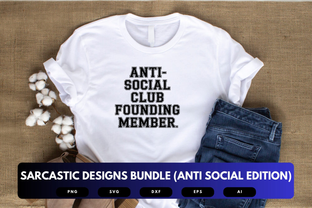 Sarcastic Anti-Social SVG Bundle | Funny Introvert and Anti-Social Quotes, Humorous Cut Files for Cricut & Sublimation - Image 4