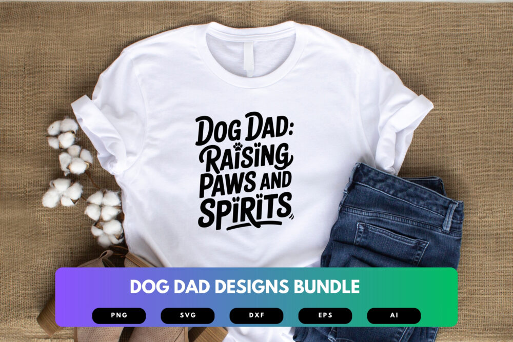 Dog Dad SVG Bundle | Funny Pet Quotes, Dog Lover Clipart , Silhouette Cut Files for Cricut & Sublimation - Image 5