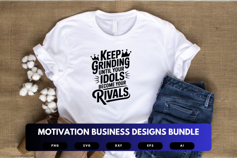 Motivational Business SVG Bundle | Entrepreneur Quotes, Hustle Mindset Clipart , Success Cut Files for Cricut & Sublimation - Image 5