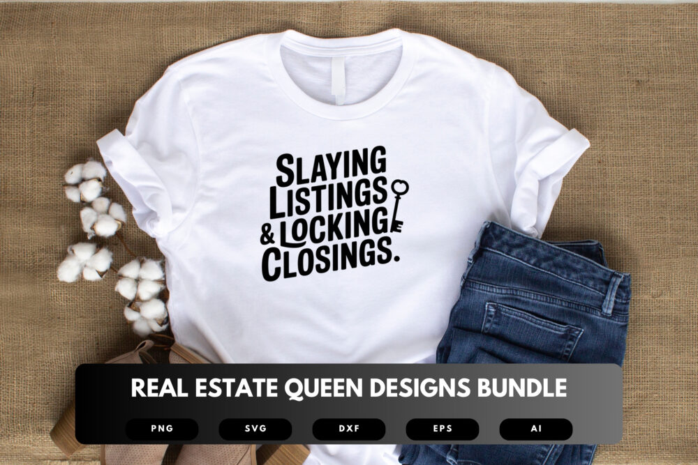 Real Estate Queen SVG Bundle | Luxury Realtor Clipart, Boss Lady Quotes , Realtor Life Cut Files for Cricut & Sublimation - Image 5