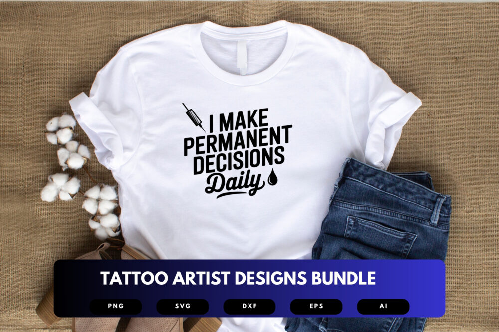 Tattoo Artist SVG Bundle | Ink , Tattoo Clipart, Artist Quote Cut Files for Cricut & Sublimation - Image 5