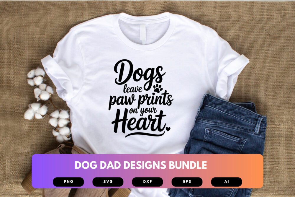 Dog Dad SVG Bundle | Pet Lover Clipart, Funny Dog Owner Cut Files for Cricut & Sublimation - Image 5