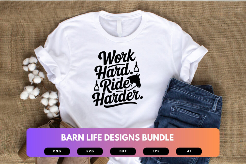 Barn Life SVG Bundle | Farmhouse Silhouette Clipart, Rustic Country Cut Files for Cricut & Sublimation - Image 5
