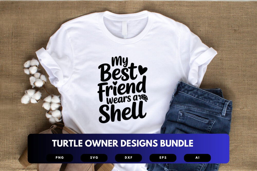 Turtle Owner SVG Bundle | Reptile Pet Clipart, Turtle Silhouette Cut Files for Cricut & Sublimation - Image 6