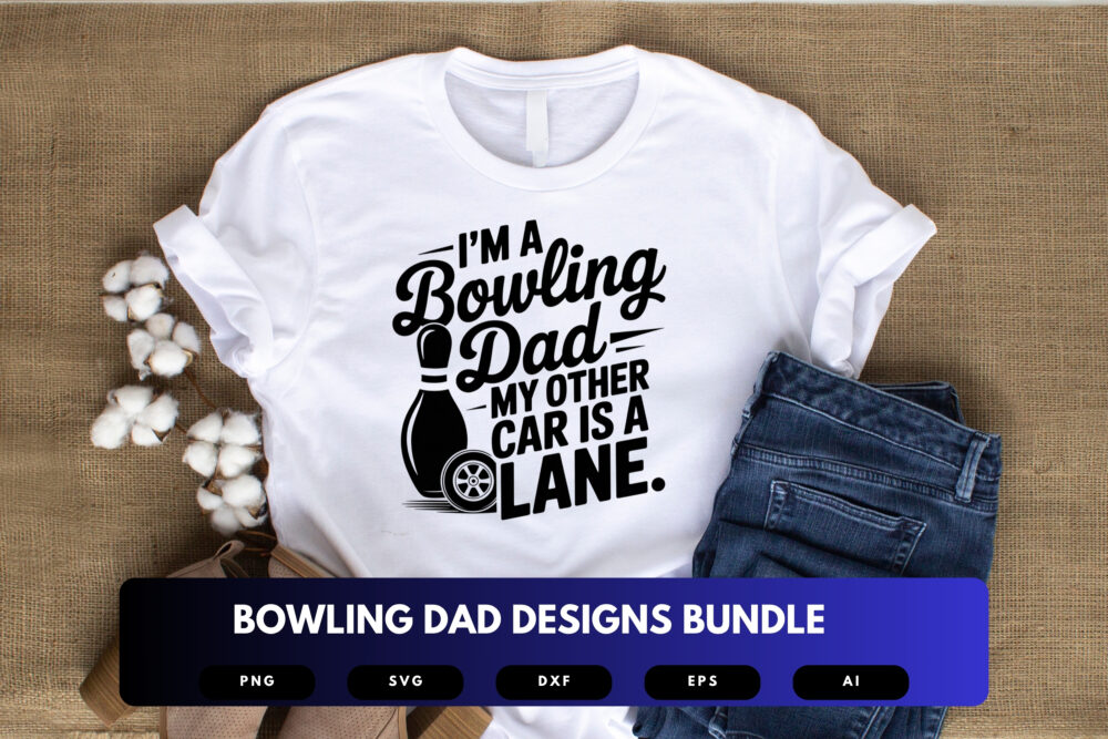 Bowling Dad SVG Bundle | Funny Bowling Clipart, Sports Silhouette Cut Files for Cricut & Sublimation - Image 4