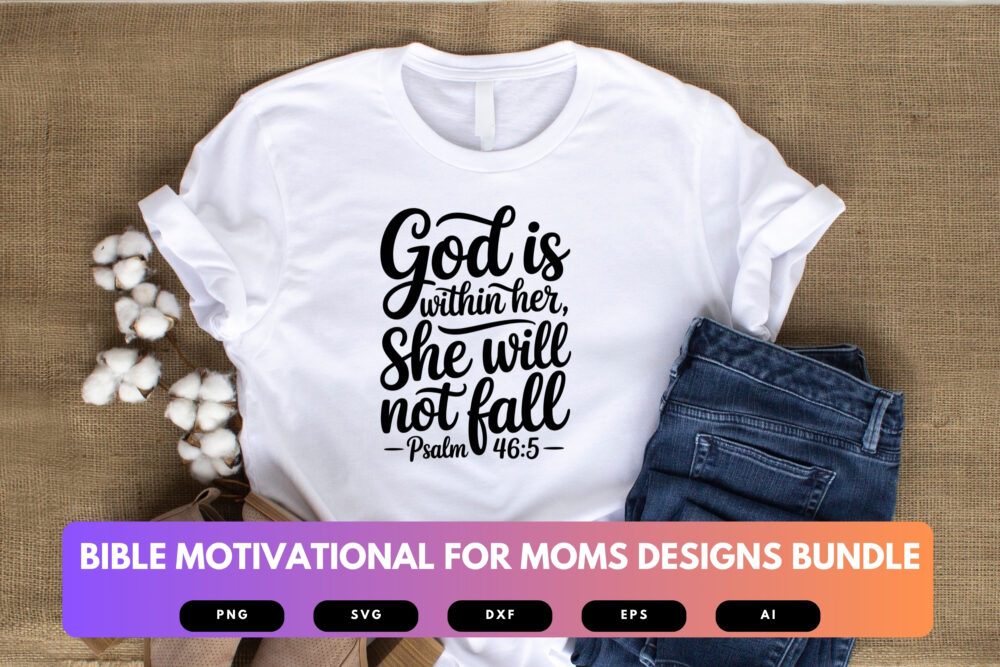 Bible Verse SVG Bundle for Moms | Christian Motivational Quotes, Faith-Based Cut Files for Cricut & Sublimation - Image 5