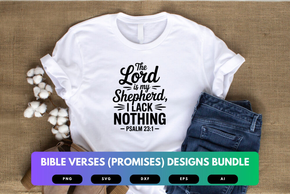 Bible Promises SVG Bundle | Scripture Cut Files, Faith-Based Encouragement Designs for Cricut & Sublimation - Image 5