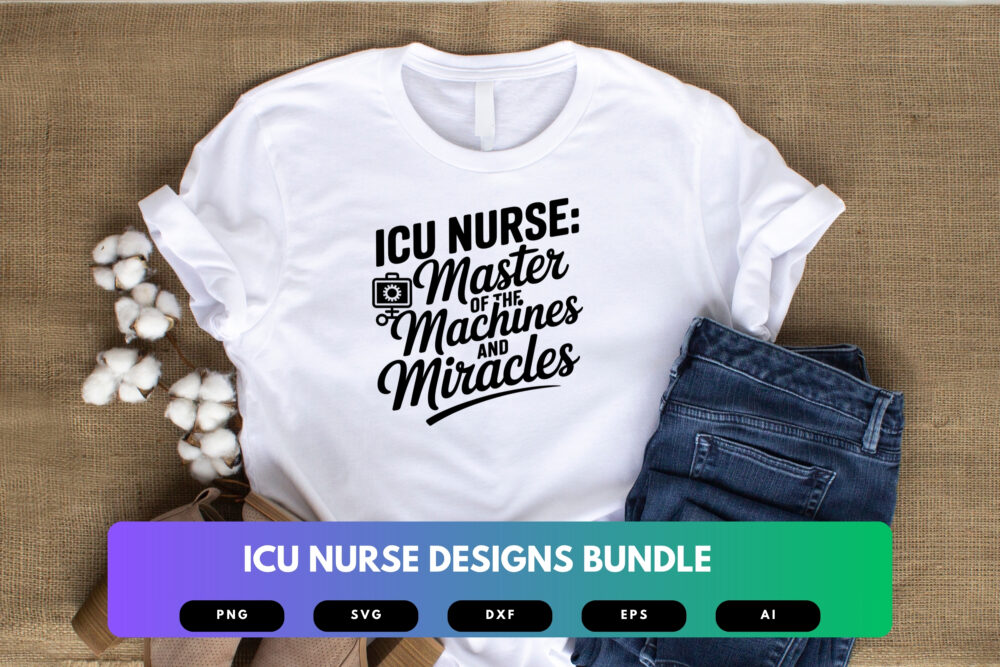 ICU Nurse SVG Bundle | Critical Care Clipart, Medical Silhouette Cut Files for Cricut & Sublimation - Image 5