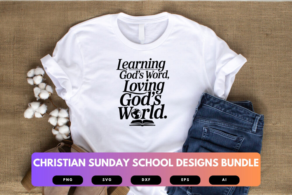 Christian Sunday School SVG Bundle | Bible Lesson Clipart, Faith Cut Files for Cricut & Sublimation - Image 4