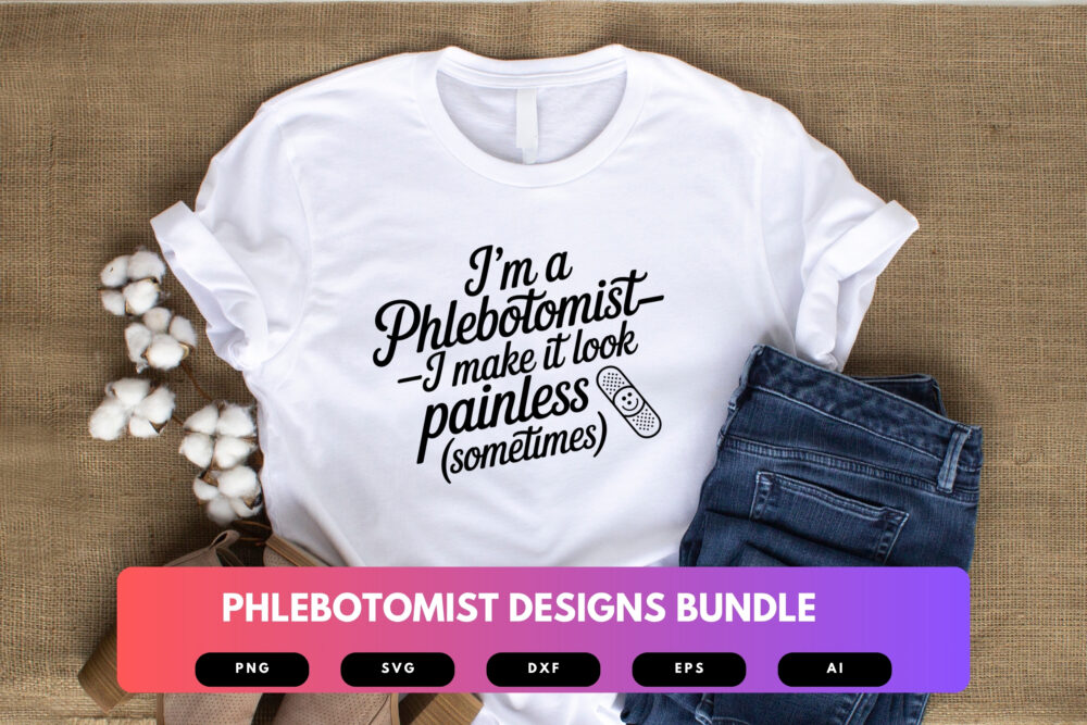Phlebotomist SVG Bundle | Blood Draw Medical Clipart, Healthcare Cut Files for Cricut & Sublimation - Image 5