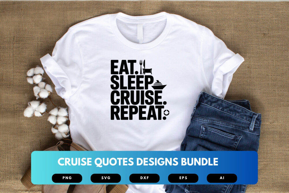 Cruise SVG Bundle | Funny Cruise Quote Clipart, Vacation Cut Files for Cricut & Sublimation - Image 4