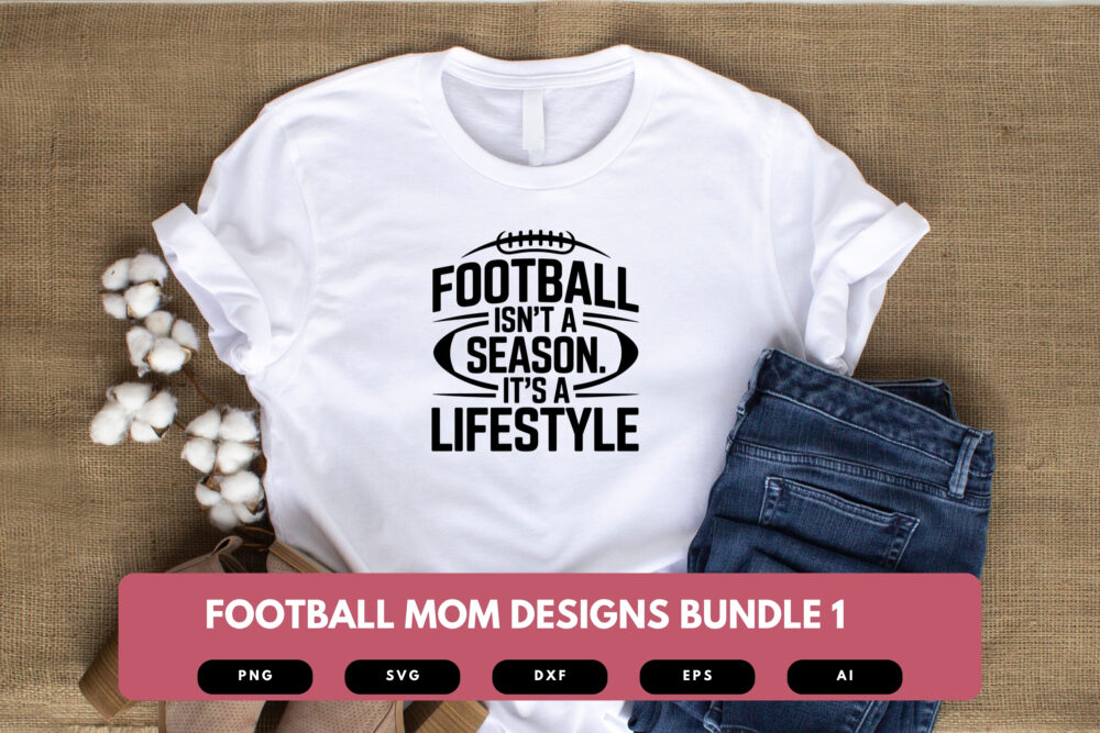 Football Mom SVG Bundle | Game Day Clipart, Sports Mom Silhouette Cut Files for Cricut & Sublimation - Image 4