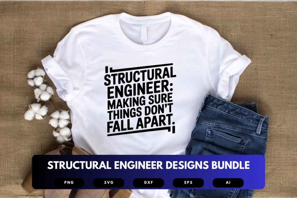 Structural Engineer SVG Bundle | Engineering Clipart, Structural Design Quote Cut Files for Cricut & Sublimation - Image 5
