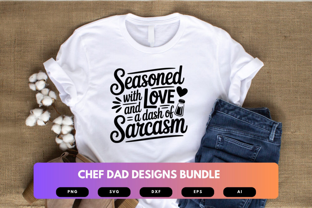 Chef Dad SVG Bundle | Cooking Clipart, Funny Kitchen Silhouette Cut Files for Cricut & Sublimation - Image 5