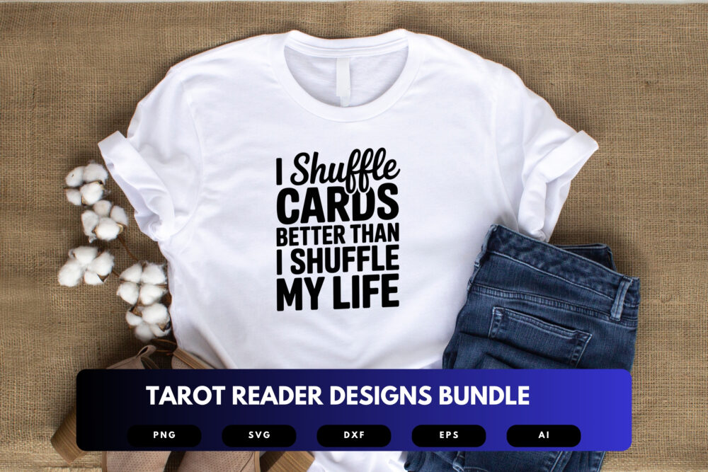 Tarot Reader SVG Bundle | Mystic Card Clipart, Fortune Teller Silhouette Cut Files for Cricut & Sublimation - Image 5