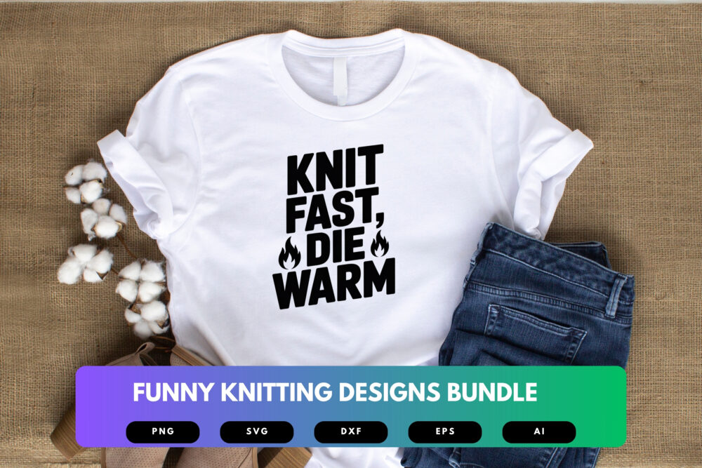 Funny Knitting SVG Bundle | Yarn Lover Quotes , Craft Humor Cut Files for Cricut & Sublimation - Image 5