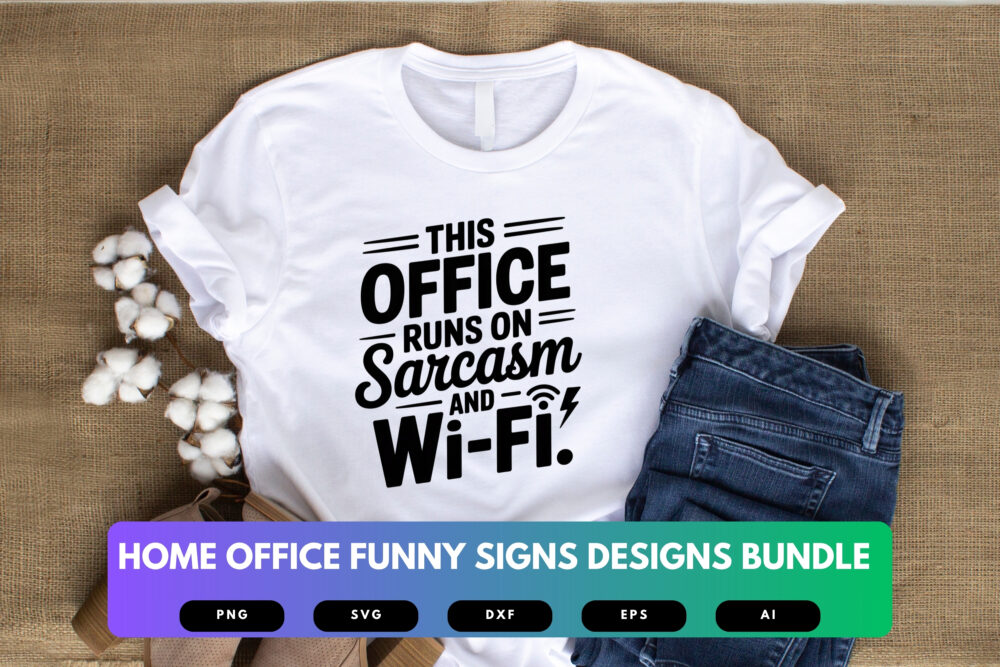 Home Office SVG Bundle | Funny Office Sign Cut Files for Cricut, Work From Home Decor Clipart, Remote Work Quotes - Image 5