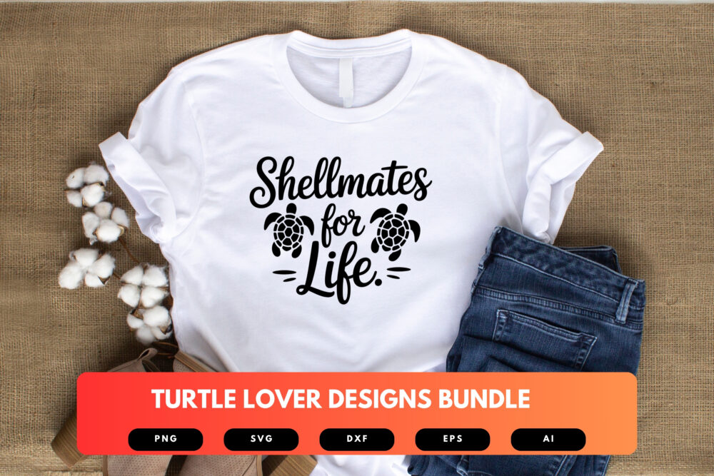 Turtle Lover SVG Bundle | Sea Turtle , Ocean Animal Cut Files for Cricut, Sublimation & Decor - Image 4