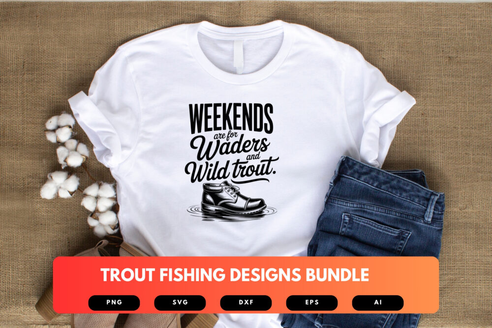 Trout Fishing SVG Bundle | Fly Fishing , Angler Cut Files for Cricut, Sublimation & Outdoor Gear - Image 5