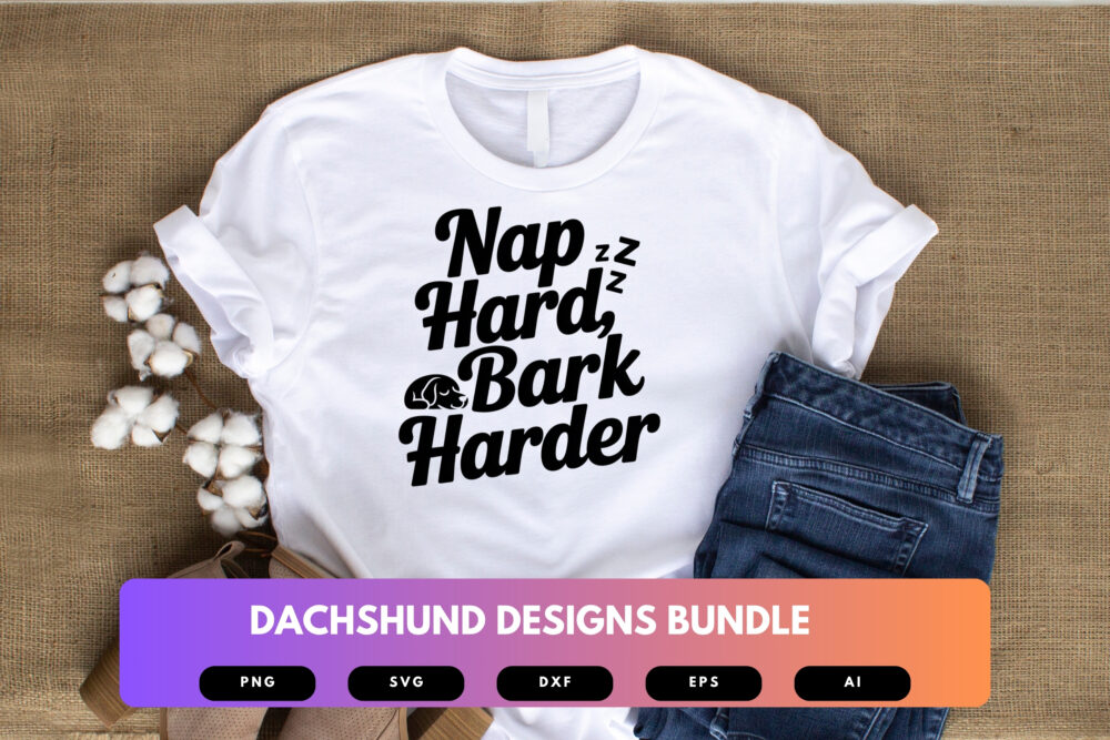 Dachshund SVG Bundle | Wiener Dog Clipart, Funny Pet Silhouette Cut Files for Cricut & Sublimation - Image 4