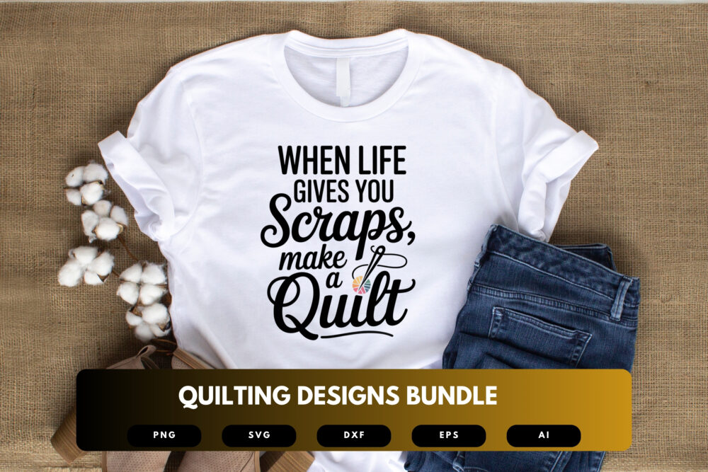 Quilting SVG Bundle | Funny Sewing Quotes, Quilt Block Clipart and Crafter Cut Files for Cricut & Sublimation - Image 4