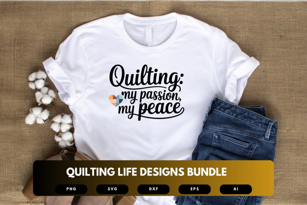 Quilting Life SVG Bundle | Cozy Sewing Quotes, Patchwork Clipart and Fabric Crafter Cut Files for Cricut & Sublimation - Image 4