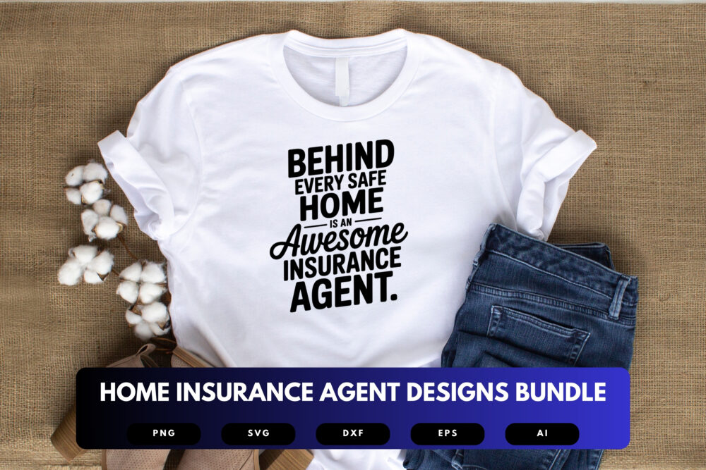 Home Insurance Agent SVG Bundle | Real Estate and Coverage Clipart, Policy Quote Cut Files for Cricut & Sublimation - Image 3
