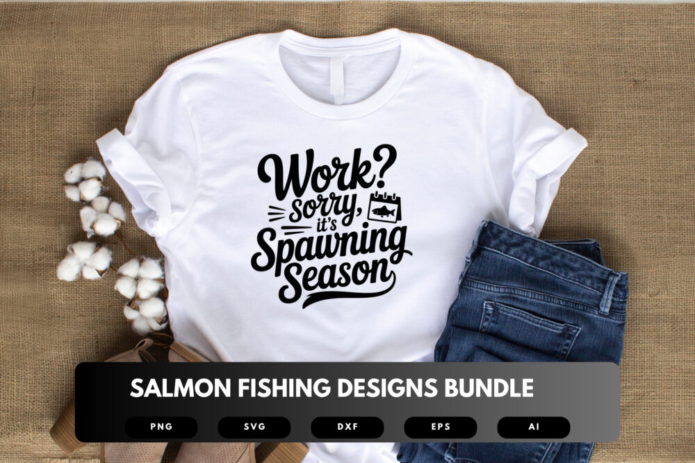 Salmon Fishing SVG Bundle | Angler Clipart, Fishing Quote Cut Files for Cricut & Sublimation - Image 3