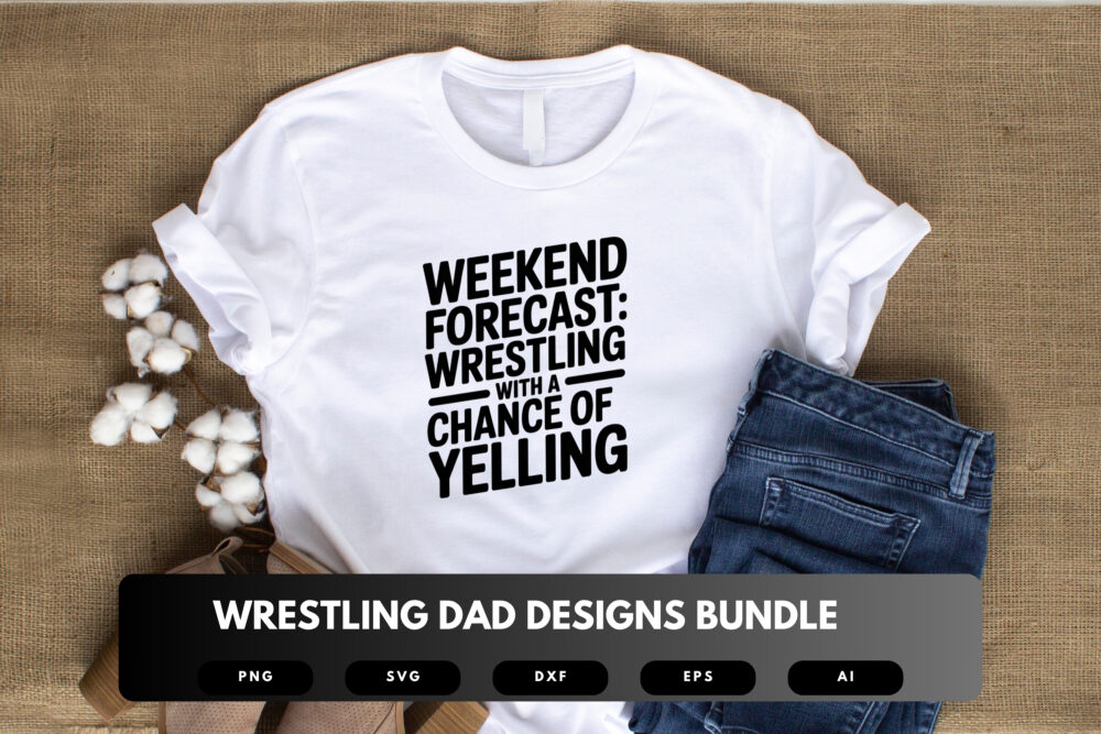 Wrestling Dad SVG Bundle | Sports Dad Clipart, Wrestler Silhouette Cut Files for Cricut & Sublimation - Image 3