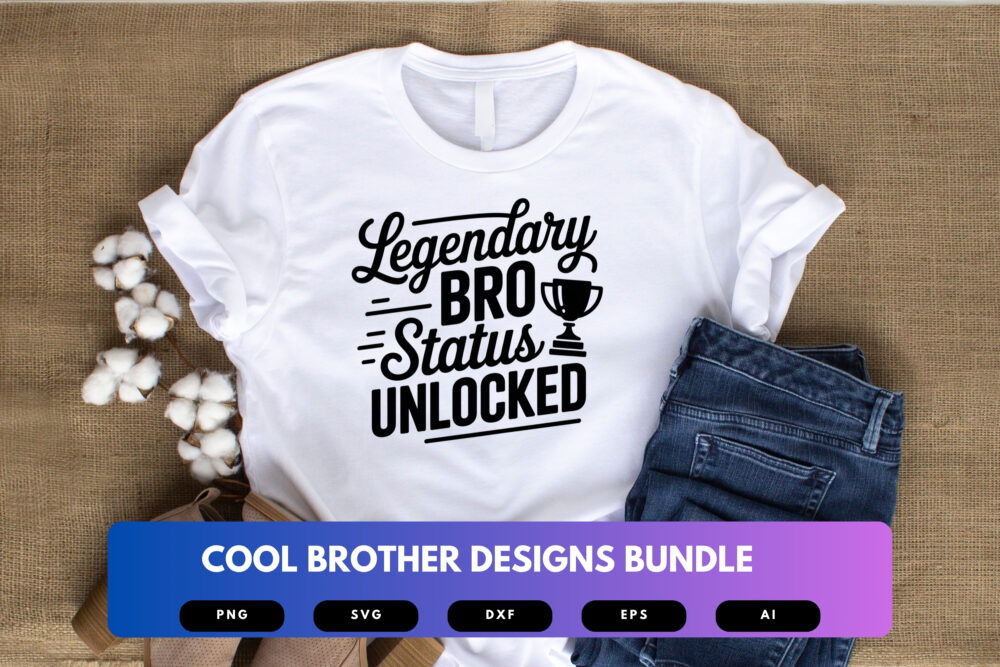 Cool Brother SVG Bundle | Funny Brother Quotes, Sibling Clipart , Silhouette Cut Files for Cricut & Sublimation - Image 4