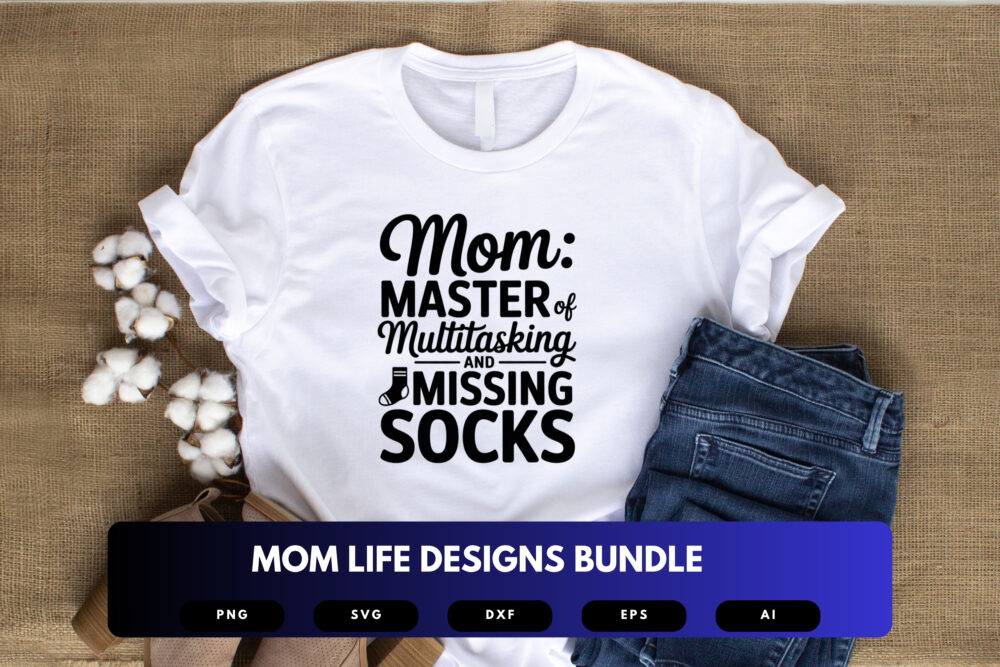 Mom Life SVG Bundle | Funny Mom Quotes, Motherhood Clipart , Silhouette Cut Files for Cricut & Sublimation - Image 4