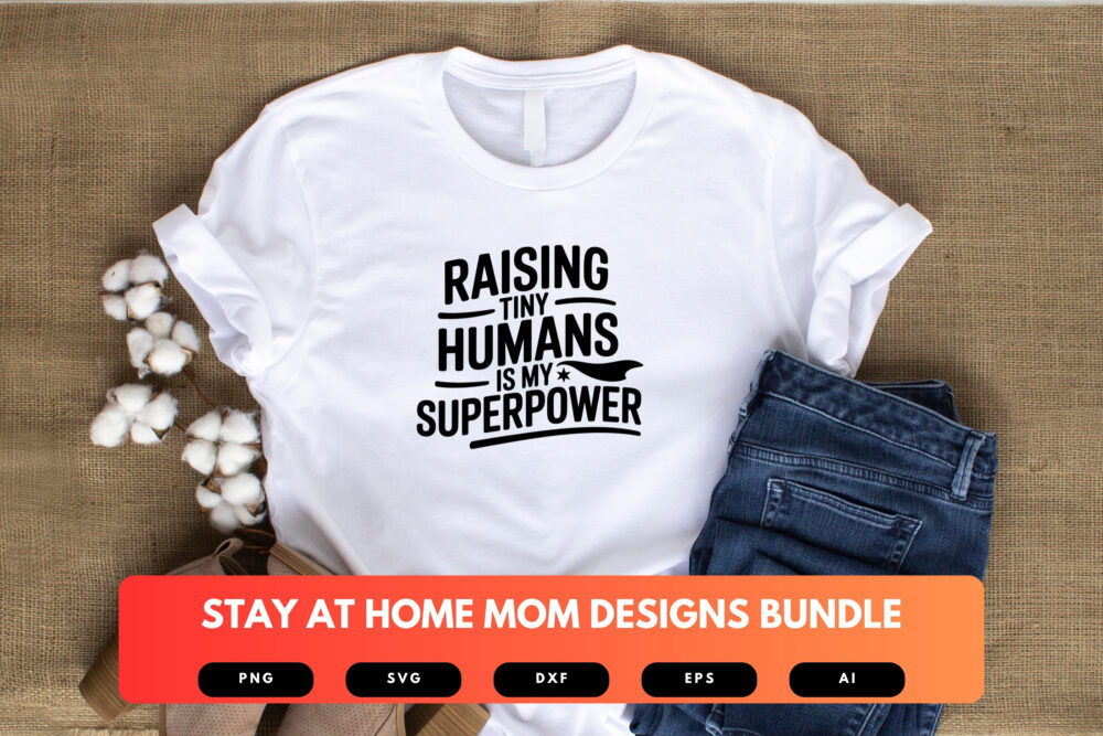 Stay-at-Home Mom SVG Bundle | Funny Mom Life Quotes, Parenting Clipart , Silhouette Cut Files for Cricut & Sublimation - Image 4