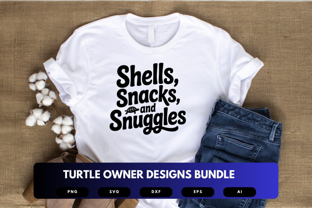 Turtle Owner SVG Bundle | Reptile Pet Clipart, Turtle Silhouette Cut Files for Cricut & Sublimation - Image 7