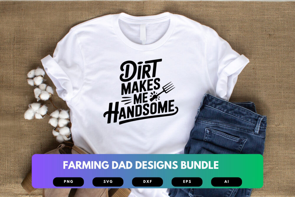 Farming Dad SVG Bundle | Tractor Clipart, Farmer Silhouette Cut Files for Cricut & Sublimation - Image 4