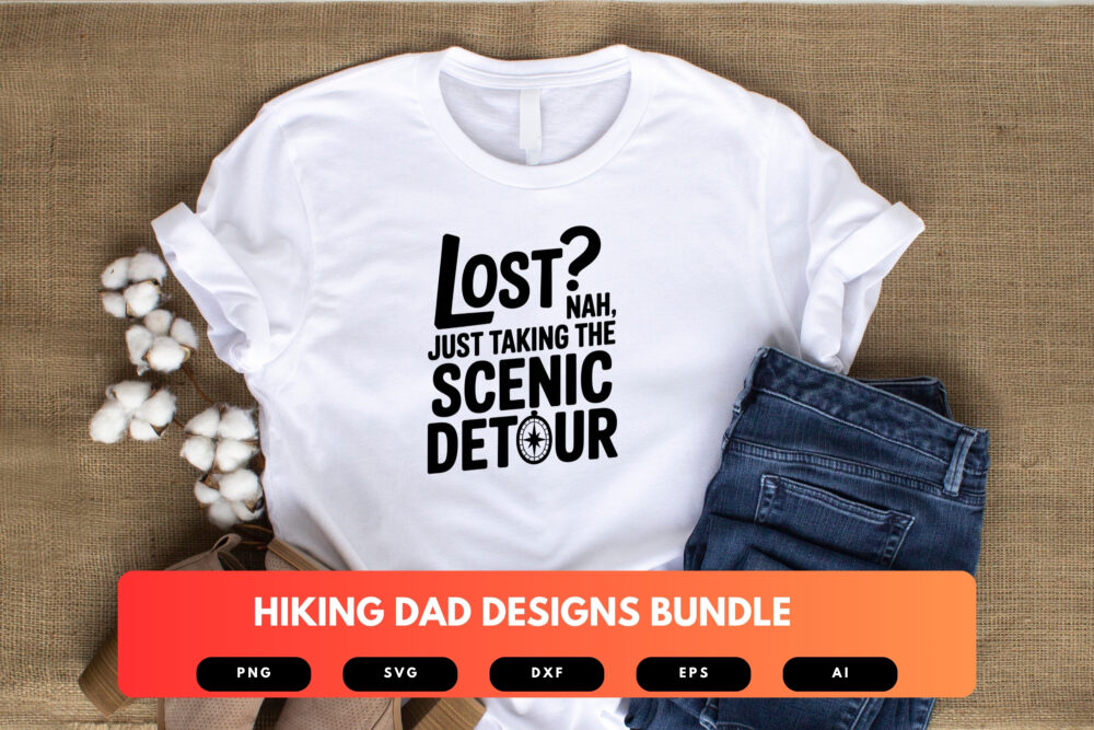 Hiking Dad SVG Bundle | Mountain Adventure Clipart, Trail Silhouette Cut Files for Cricut & Sublimation - Image 4