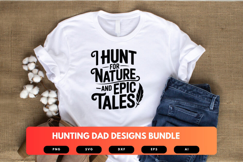 Hunting Dad SVG Bundle | Deer Antler Clipart, Outdoorsman Silhouette Cut Files for Cricut & Sublimation - Image 4