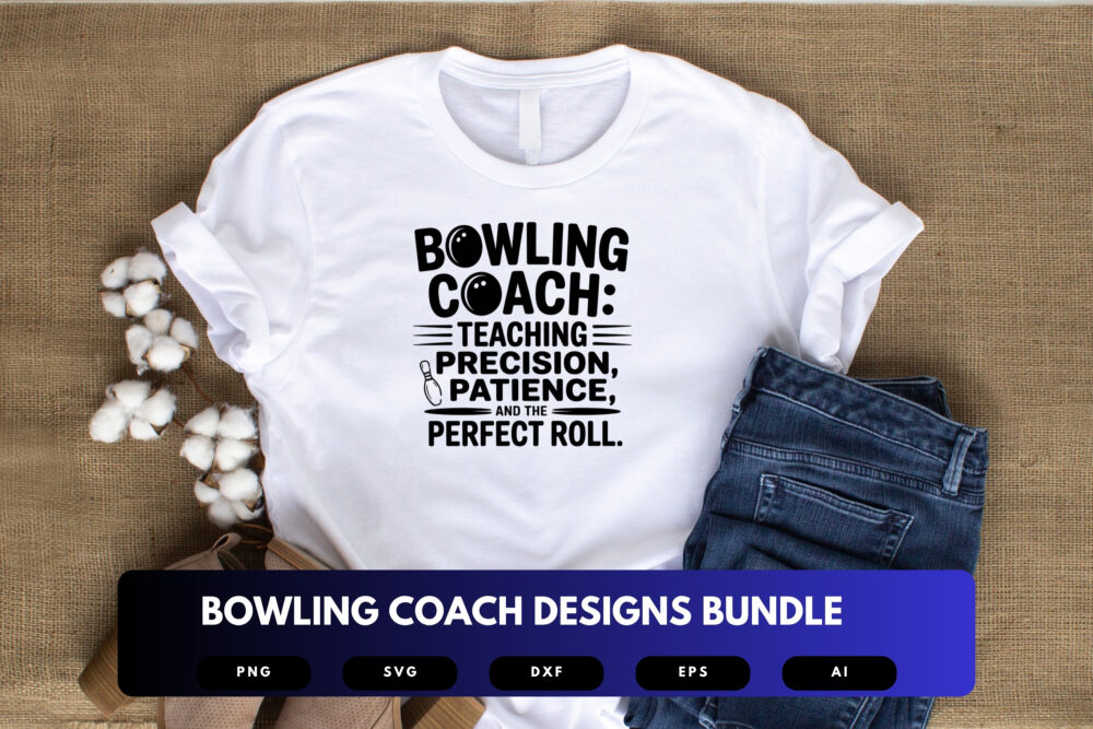 Bowling Coach SVG Bundle | Sports Coach Clipart, Bowling Silhouette Cut Files for Cricut & Sublimation - Image 3